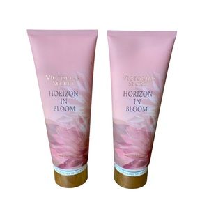 Victoria’s Secret Horizon in Bloom (Peach, Wildflower) Body Lotion 8oz x2